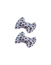 Seashell Sparkles Bow Clips